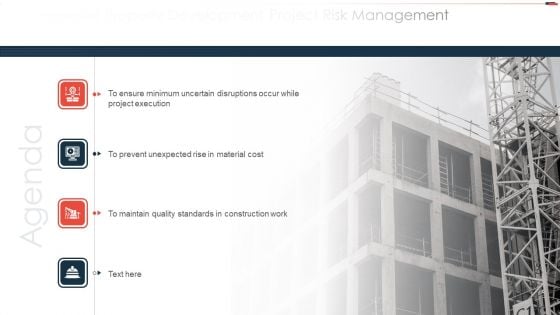 Agenda Commercial Property Development Project Risk Icons PDF