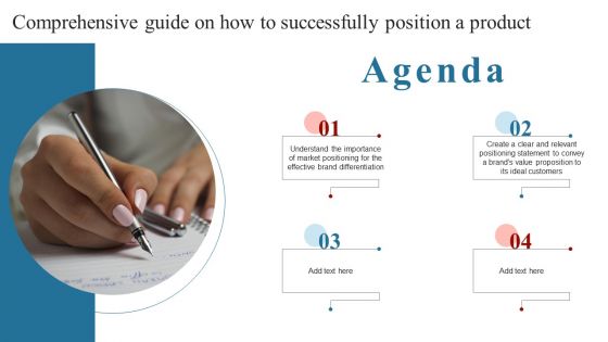 Agenda Comprehensive Guide On How To Successfully Position A Product Sample PDF