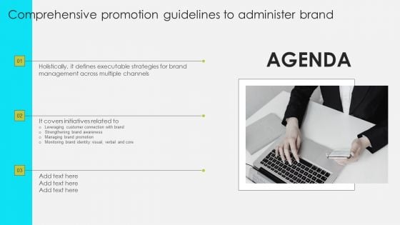 Agenda Comprehensive Promotion Guidelines To Administer Brand Ideas PDF