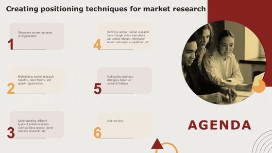 Agenda Creating Positioning Techniques For Market Research Introduction PDF