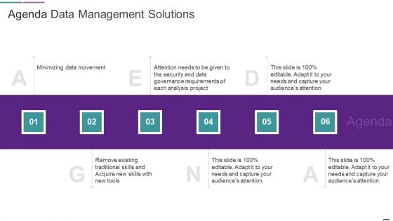 Agenda Data Management Solutions Download PDF
