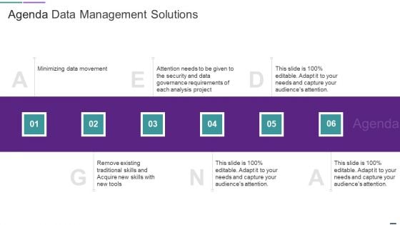 Agenda Data Management Solutions Download PDF Agenda Data Management Solutions Download PDF