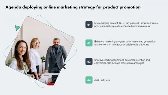 Agenda Deploying Online Marketing Strategy For Product Promotion Topics PDF Agenda Deploying Online Marketing Strategy For Product Promotion Topics PDF