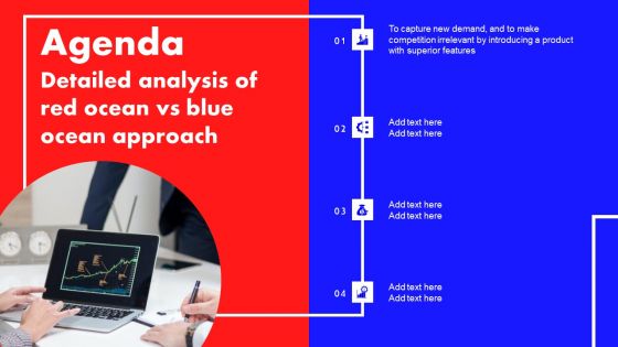 Agenda Detailed Analysis Of Red Ocean Vs Blue Ocean Approach Elements PDF