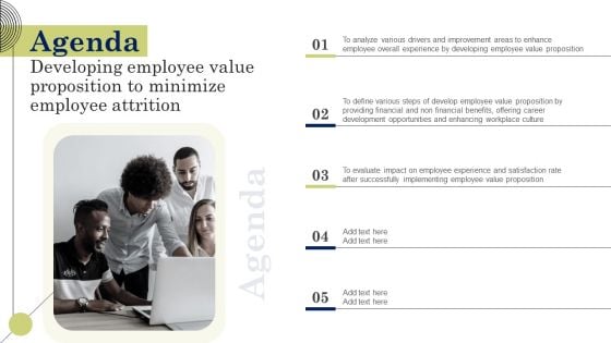 Agenda Developing Employee Value Proposition To Minimize Employee Attrition Mockup PDF Agenda Developing Employee Value Proposition To Minimize Employee Attrition Mockup PDF
