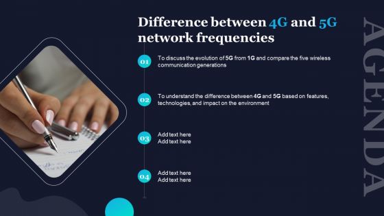 Agenda Difference Between 4G And 5G Network Frequencies Inspiration PDF