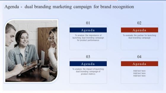 Agenda Dual Branding Marketing Campaign For Brand Recognition Guidelines PDF