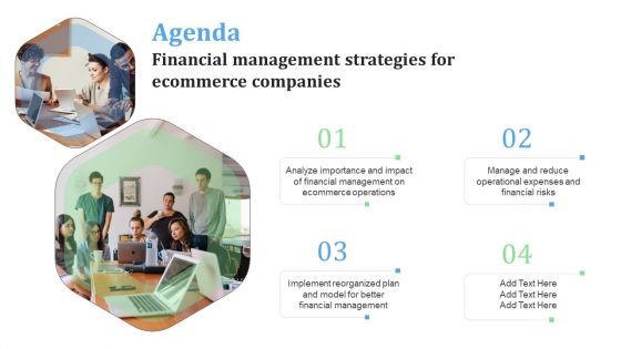 Agenda Financial Management Strategies For Ecommerce Companies Ideas PDF