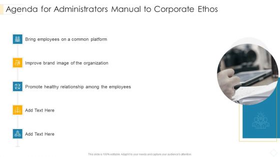 Agenda For Administrators Manual To Corporate Ethos Microsoft PDF