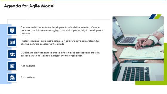 Agenda For Agile Model Ppt Inspiration Ideas PDF