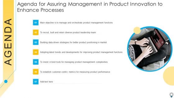 Agenda For Assuring Management In Product Innovation To Enhance Processes Guidelines PDF
