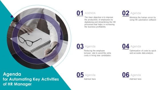 Agenda For Automating Key Activities Of HR Manager Professional PDF Agenda For Automating Key Activities Of HR Manager Professional PDF