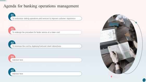 Agenda For Banking Operations Management Template PDF