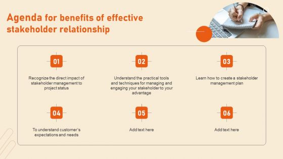 Agenda For Benefits Of Effective Stakeholder Relationship Download PDF Agenda For Benefits Of Effective Stakeholder Relationship Download PDF