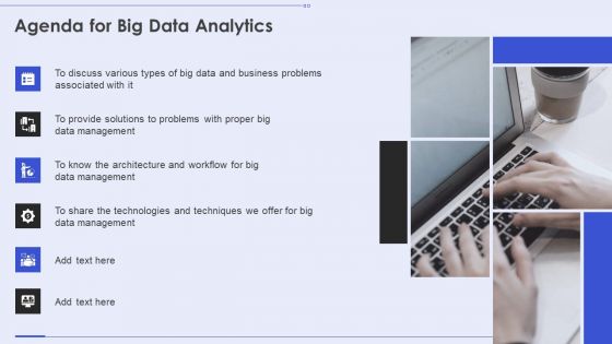 Agenda For Big Data Analytics Ppt PowerPoint Presentation Diagram Lists PDF Agenda For Big Data Analytics Ppt PowerPoint Presentation Diagram Lists PDF