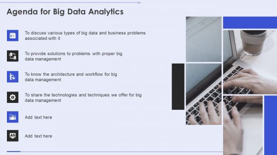 Agenda For Big Data Analytics Ppt PowerPoint Presentation Diagram Lists PDF