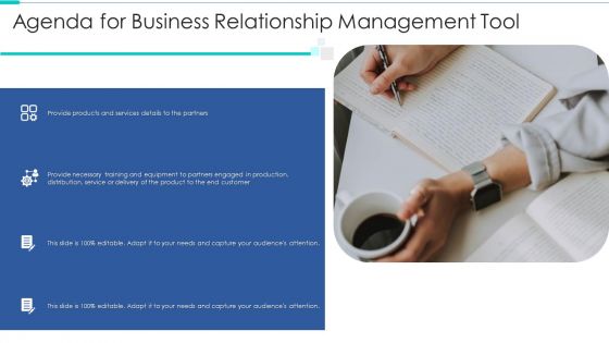 Agenda For Business Relationship Management Tool Summary PDF