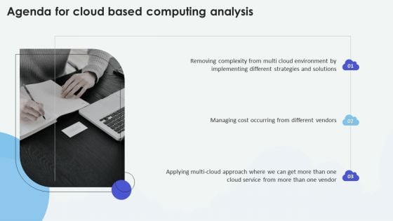 Agenda For Cloud Based Computing Analysis Sample PDF