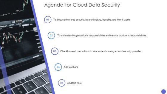 Agenda For Cloud Data Security Ideas PDF