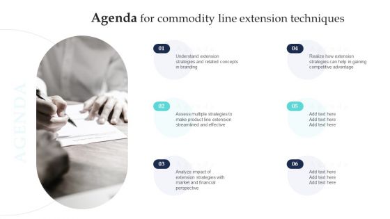 Agenda For Commodity Line Extension Techniques Themes PDF