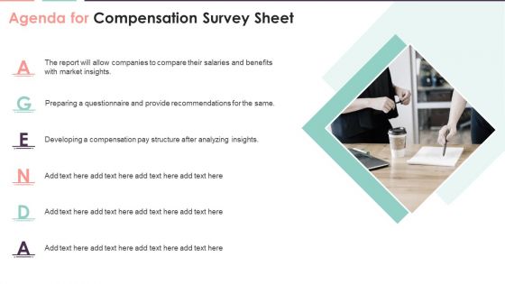 Agenda For Compensation Survey Sheet Introduction PDF