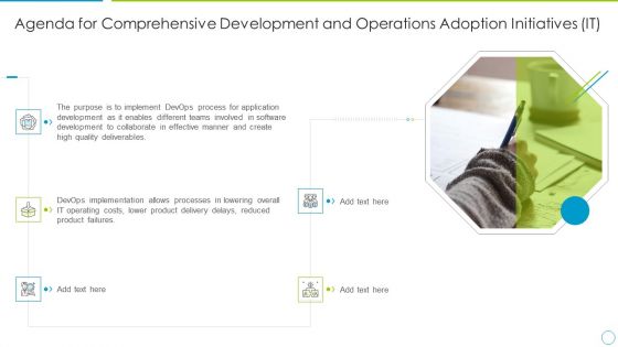 Agenda For Comprehensive Development And Operations Adoption Initiatives IT Diagrams PDF Agenda For Comprehensive Development And Operations Adoption Initiatives IT Diagrams PDF