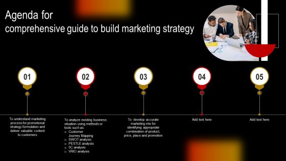 Agenda For Comprehensive Guide To Build Marketing Strategy Elements PDF