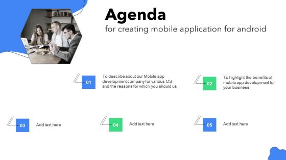 Agenda For Creating Mobile Application For Android Summary PDF