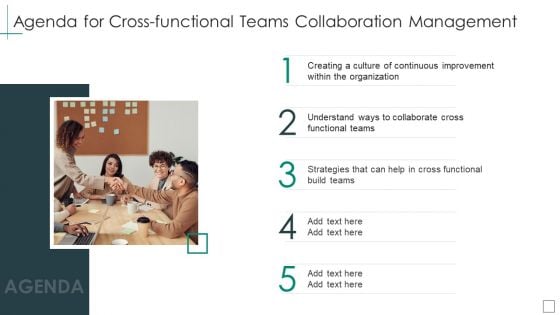 Agenda For Cross Functional Teams Collaboration Management Professional PDF Agenda For Cross Functional Teams Collaboration Management Professional PDF