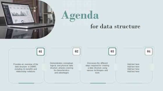 Agenda For Data Structure Slides PDF