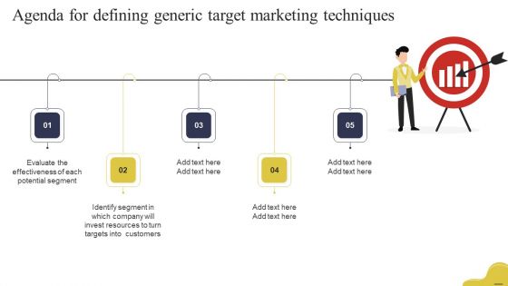 Agenda For Defining Generic Target Marketing Techniques Graphics PDF