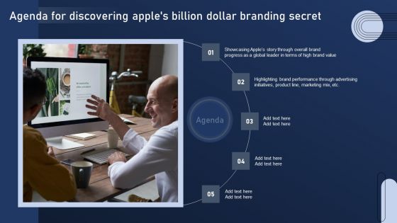 Agenda For Discovering Apples Billion Dollar Branding Secret Clipart PDF