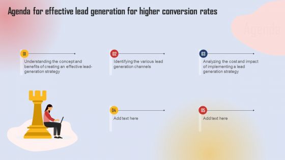 Agenda For Effective Lead Generation For Higher Conversion Rates Rules PDF