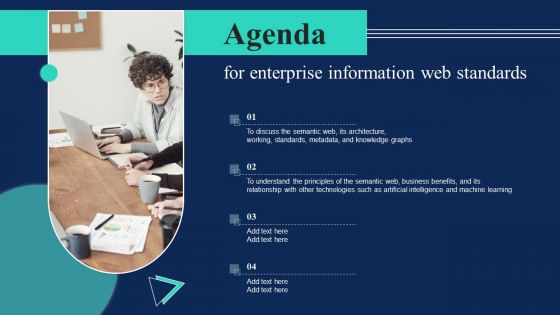 Agenda For Enterprise Information Web Standards Mockup PDF