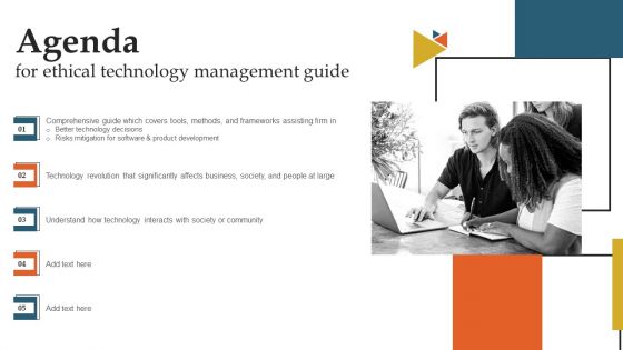 Agenda For Ethical Technology Management Guide Ppt Layouts Show PDF