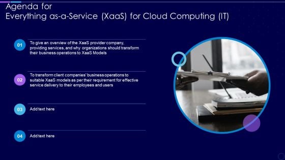 Agenda For Everything As A Service Xaas For Cloud Computing IT Ideas PDF