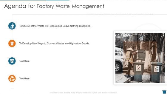 Agenda For Factory Waste Management Designs PDF Agenda For Factory Waste Management Designs PDF