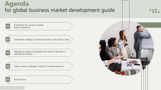 Agenda For Global Business Market Development Guide Elements PDF