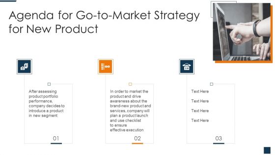 Agenda For Go To Market Strategy For New Product Formats PDF