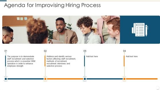 Agenda For Improvising Hiring Process Template PDF