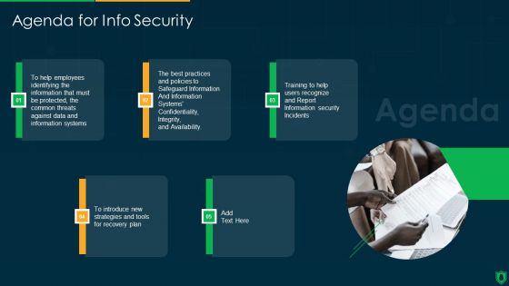Agenda For Info Security Ppt PowerPoint Presentation Icon Pictures PDF Agenda For Info Security Ppt PowerPoint Presentation Icon Pictures PDF