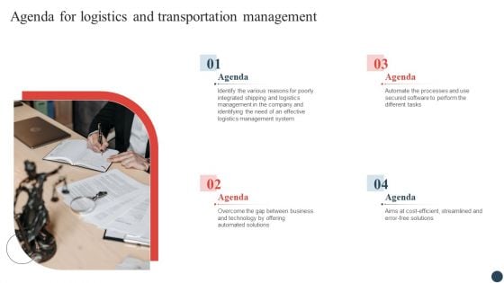 Agenda For Logistics And Transportation Management Designs PDF Agenda For Logistics And Transportation Management Designs PDF