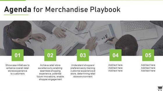 Agenda For Merchandise Playbook Ppt PowerPoint Presentation Gallery Inspiration PDF