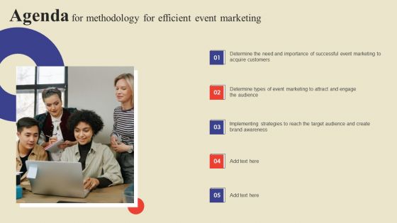 Agenda For Methodology For Efficient Event Marketing Ppt Model Design Templates PDF