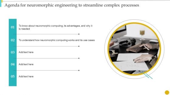 Agenda For Neuromorphic Engineering To Streamline Complex Processes Clipart PDF