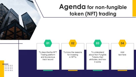 Agenda For Non Fungible Token NFT Trading Ppt PowerPoint Presentation File Icon PDF