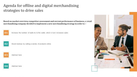 Agenda For Offilne And Digital Merchandising Strategies To Drive Sales Download PDF