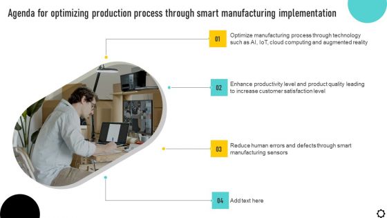 Agenda For Optimizing Production Process Through Smart Manufacturing Implementation Structure PDF