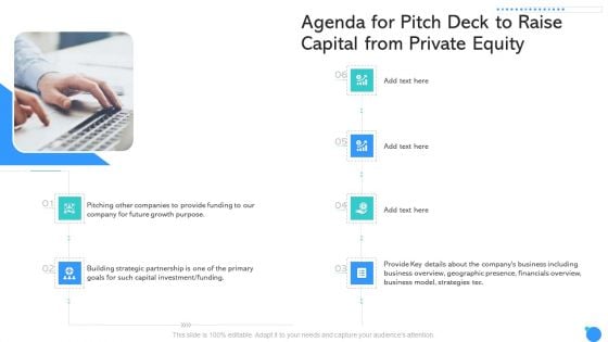 Agenda For Pitch Deck To Raise Capital From Private Equity Ppt Slides Format Ideas PDF Agenda For Pitch Deck To Raise Capital From Private Equity Ppt Slides Format Ideas PDF