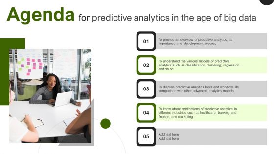 Agenda For Predictive Analytics In The Age Of Big Data Graphics PDF